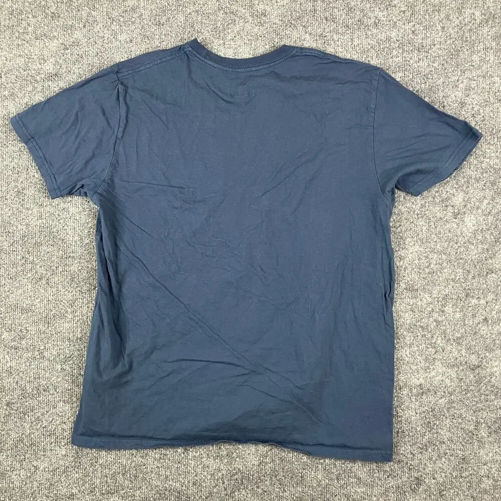 Adidas T-Shirt Mens XL Navy Blue Golf Athletic Casual Crewneck Short Sleeve‎